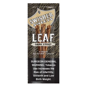 Swisher Sweets Leaf Dark Stout - 3 Cigars